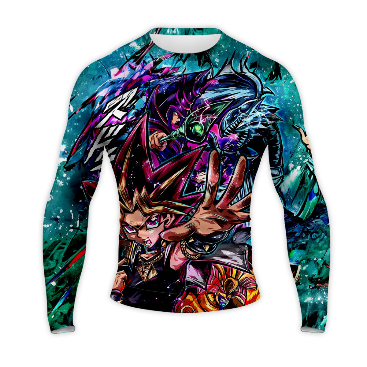 Yugioh Mysterious Green Aura Yugi In Card Battle Anime Apparel