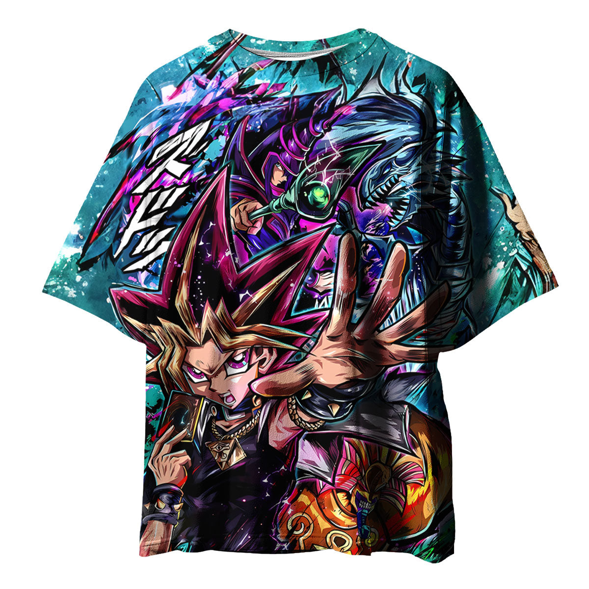 Yugioh Mysterious Green Aura Yugi In Card Battle Anime Apparel