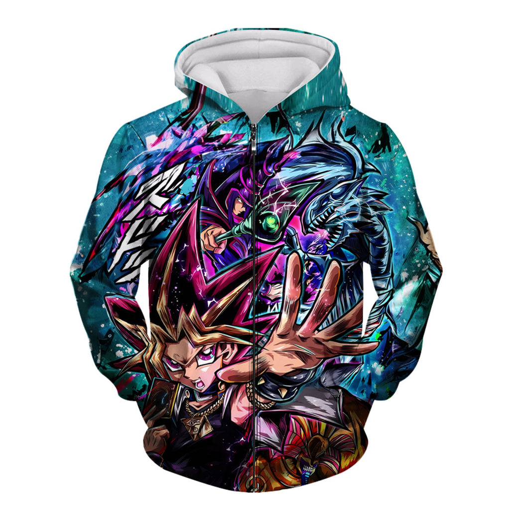 Yugioh Mysterious Green Aura Yugi In Card Battle Anime Apparel