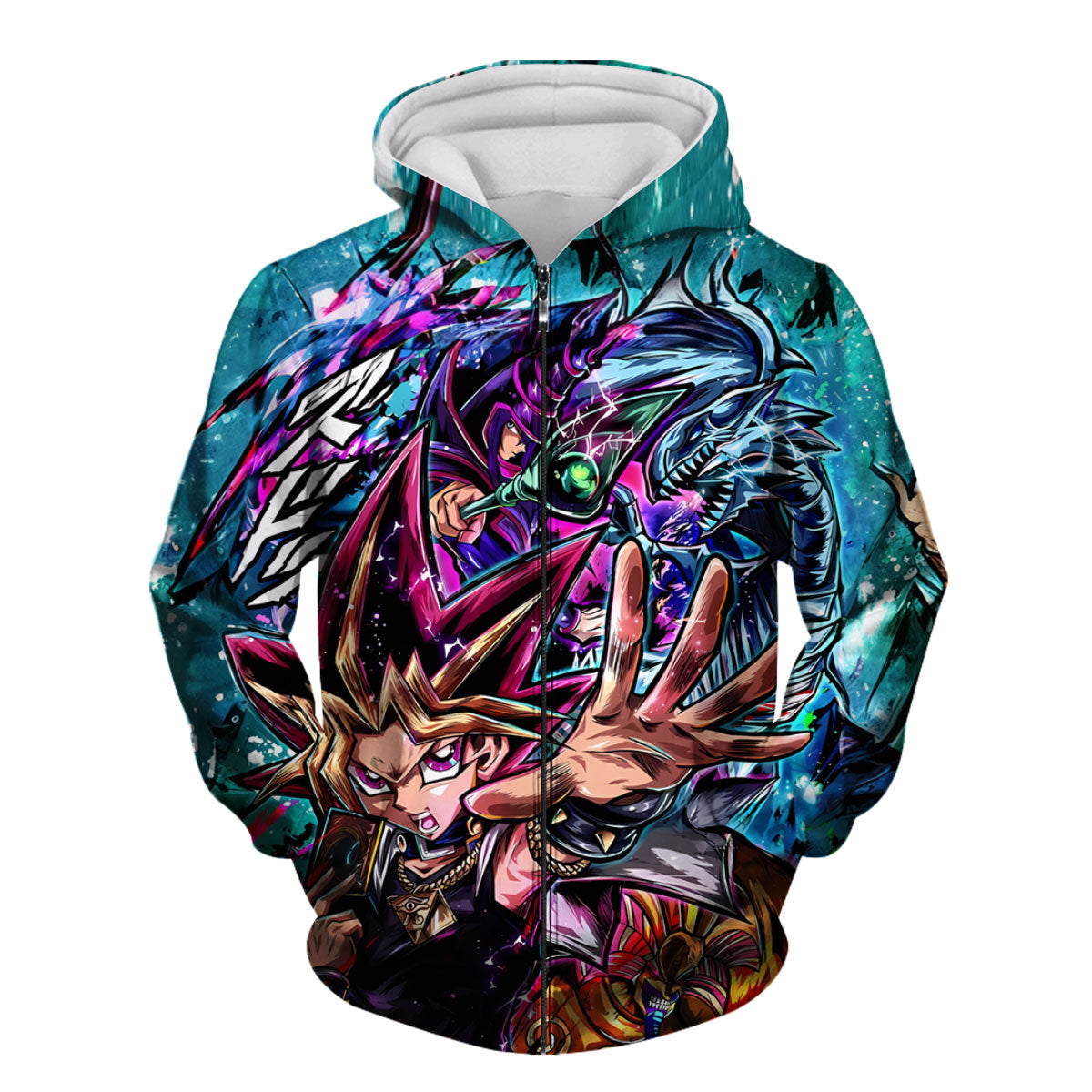Yugioh Mysterious Green Aura Yugi In Card Battle Anime Apparel