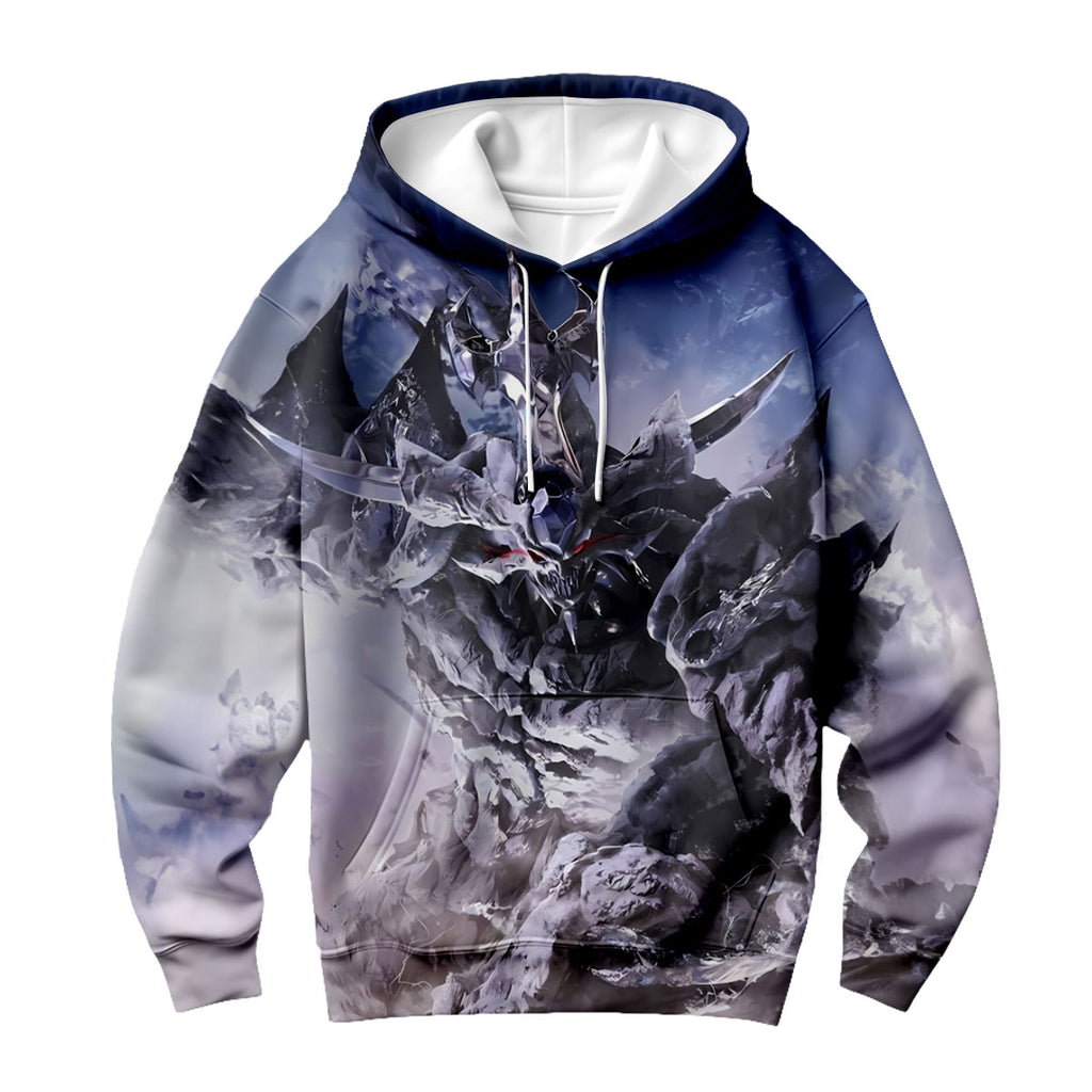 Yugioh Nordic Colossus Standing In Hazy Blue Light Anime Apparel