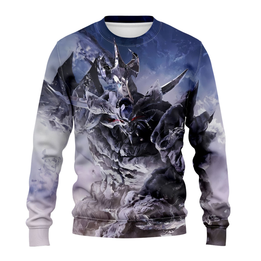 Yugioh Nordic Colossus Standing In Hazy Blue Light Anime Apparel