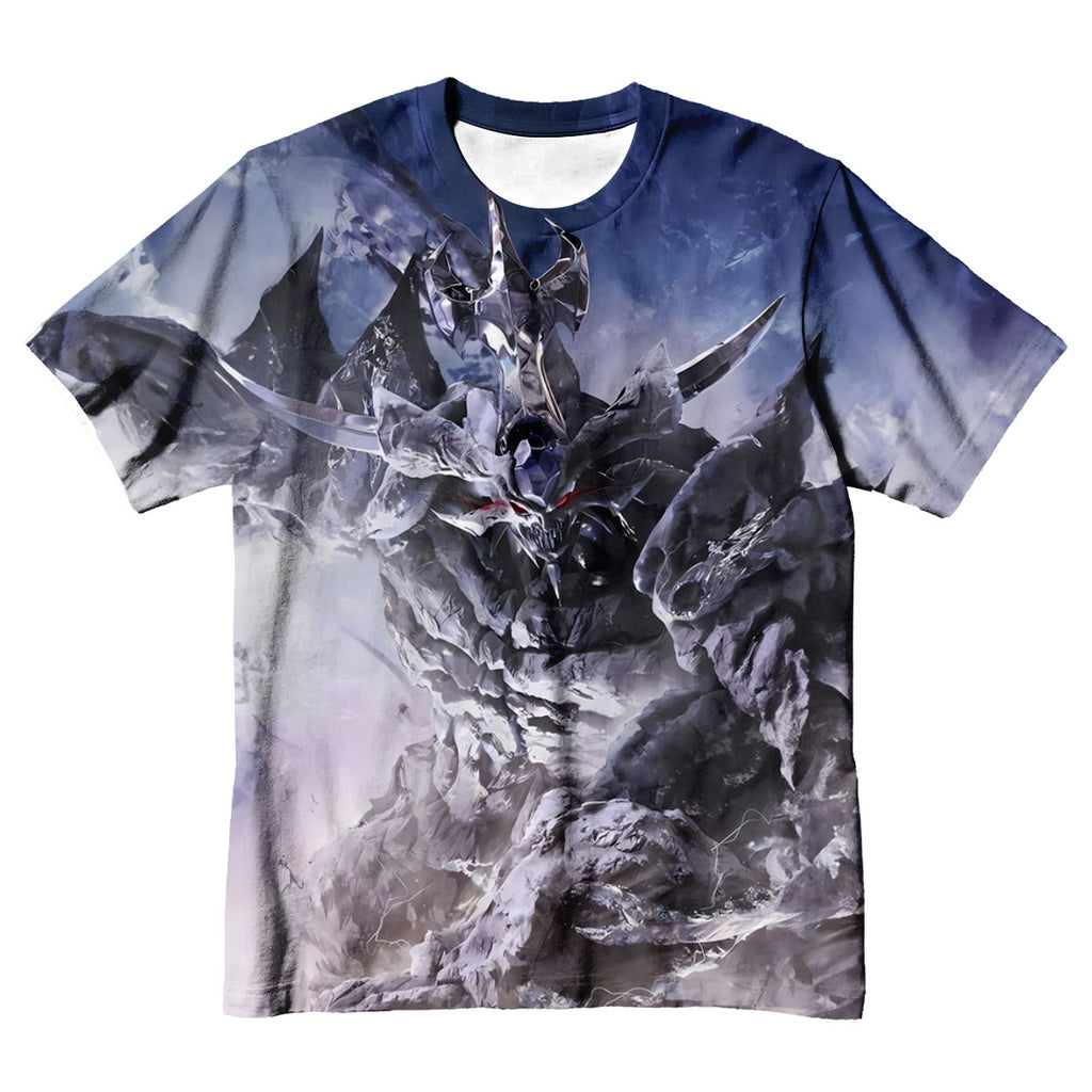 Yugioh Nordic Colossus Standing In Hazy Blue Light Anime Apparel