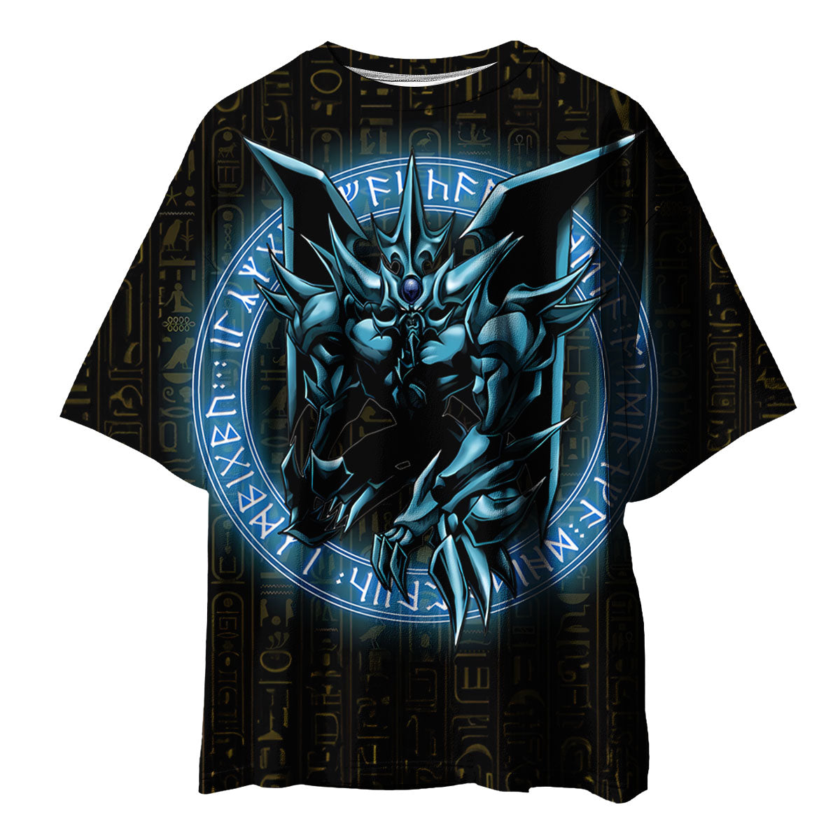 Yugioh Obelisk The Tormentor Deep Blue Black With Magic Circle Anime Apparel
