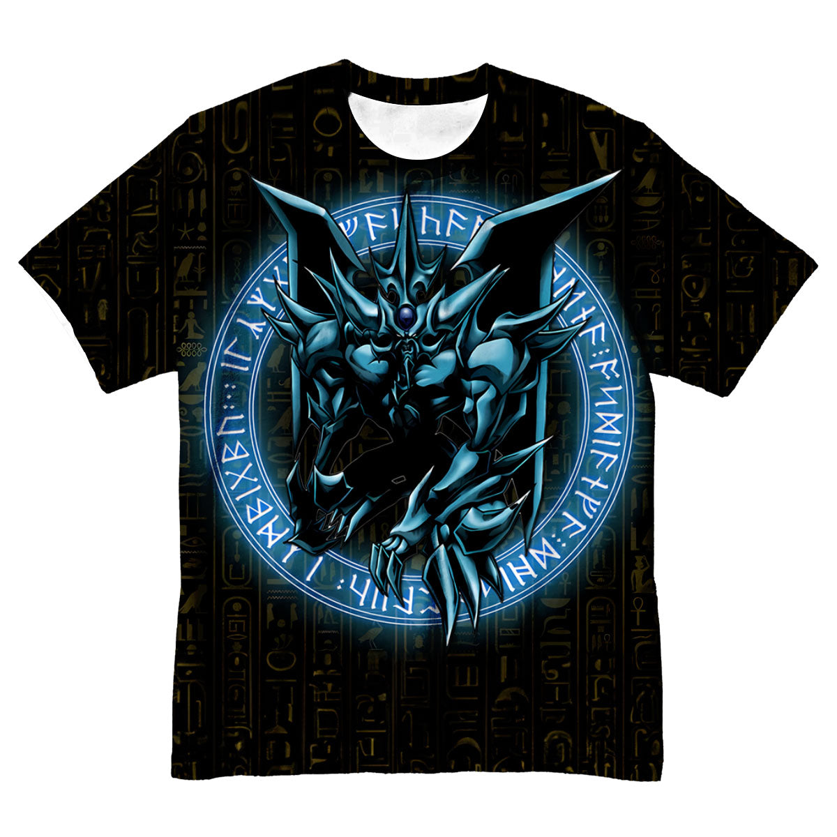 Yugioh Obelisk The Tormentor Deep Blue Black With Magic Circle Anime Apparel