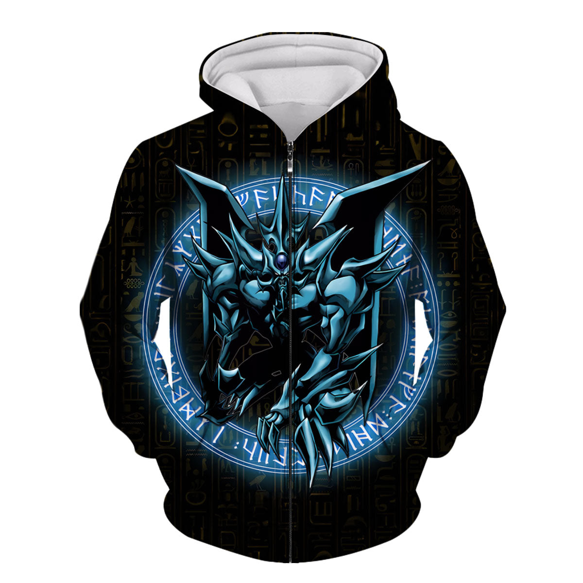 Yugioh Obelisk The Tormentor Deep Blue Black With Magic Circle Anime Apparel