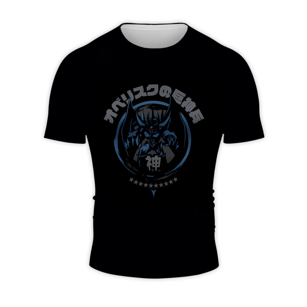 Yugioh Obelisk The Tormentor Emblem Black Blue Color Scheme Anime Apparel