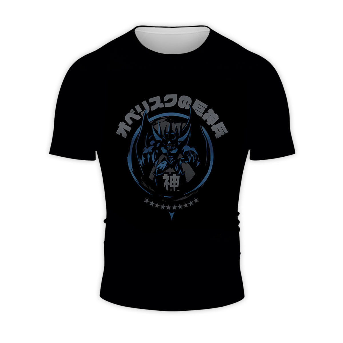 Yugioh Obelisk The Tormentor Emblem Black Blue Color Scheme Anime Apparel