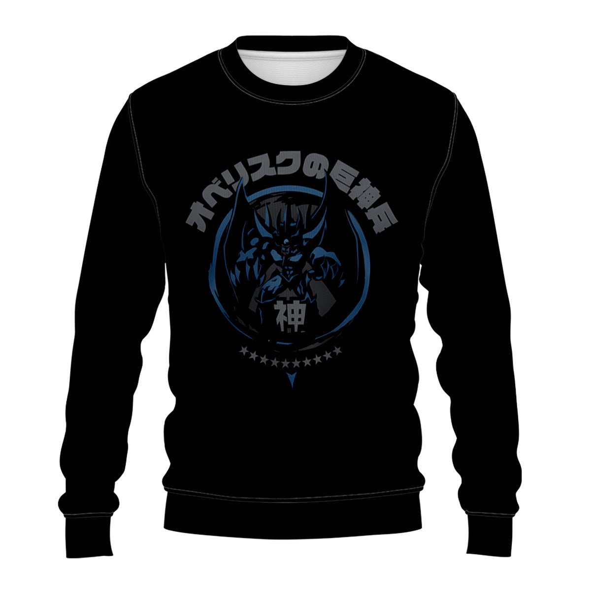 Yugioh Obelisk The Tormentor Emblem Black Blue Color Scheme Anime Apparel