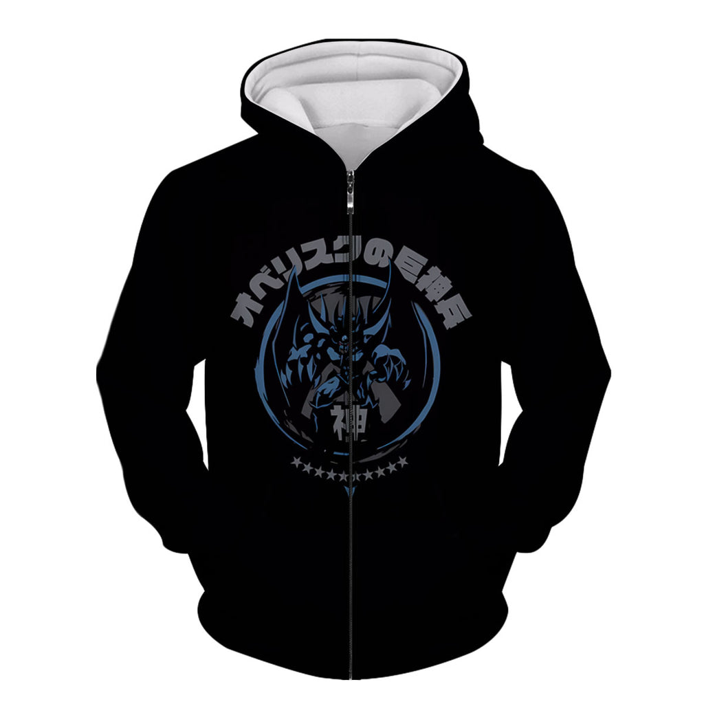 Yugioh Obelisk The Tormentor Emblem Black Blue Color Scheme Anime Apparel