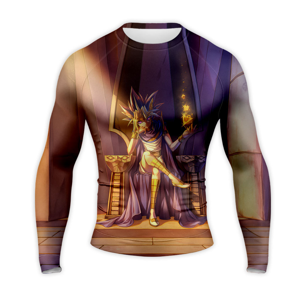Yugioh Pharaoh Atem Sitting On Purple Throne Anime Apparel
