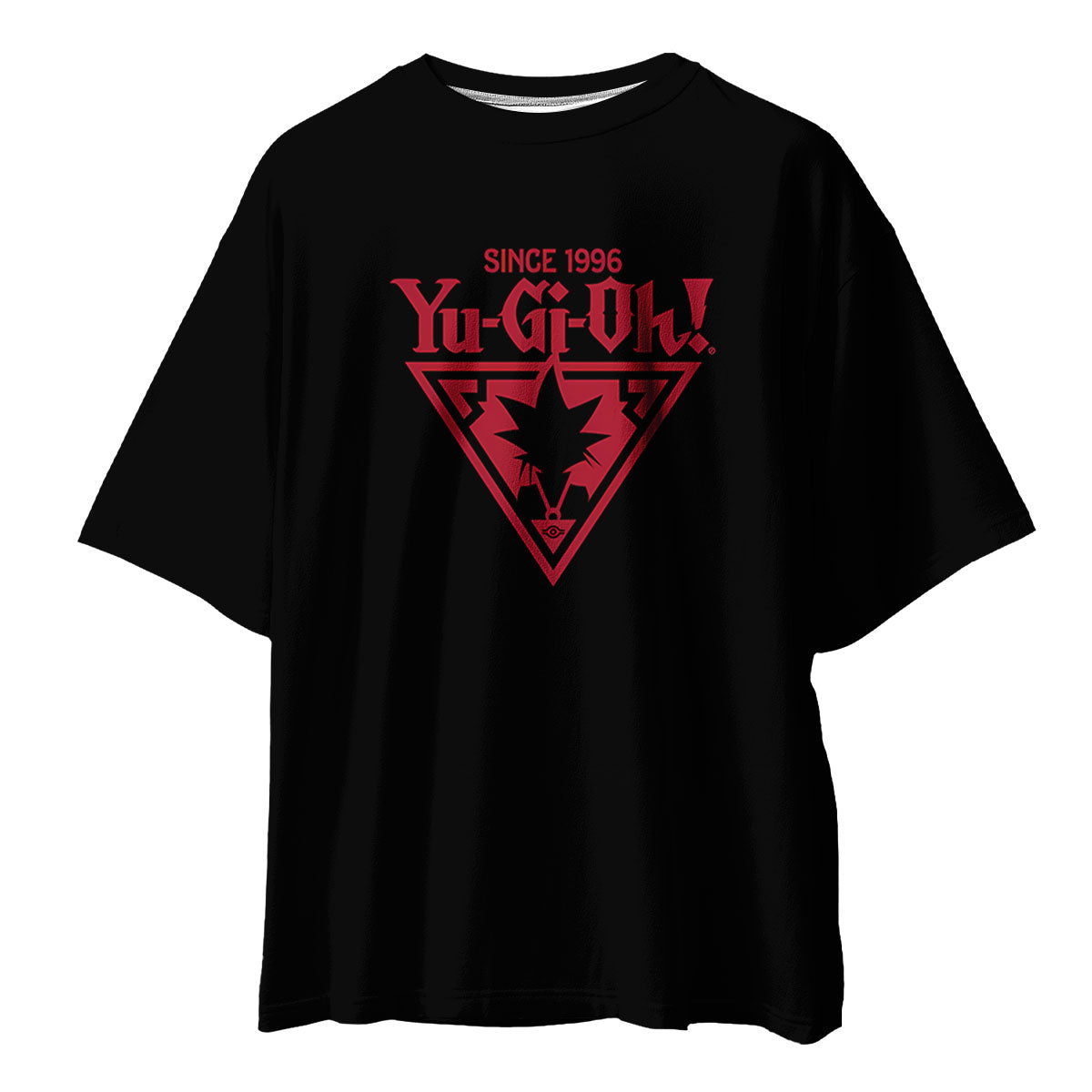 Yugioh Red Black Emblem Glowing With Dark Aura Anime Apparel
