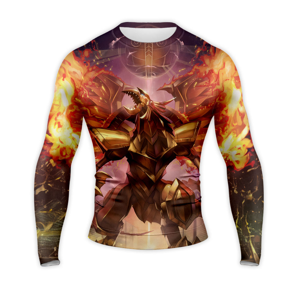 Yugioh Redeyes Blazing Winged Dragon With Fiery Red And Golden Flames Anime Apparel