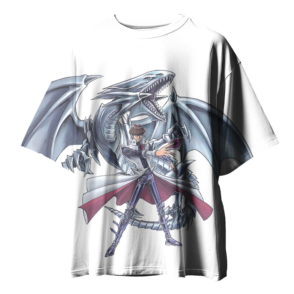 Yugioh Seto Kaiba Silver Blueeyes White Dragon Anime Apparel