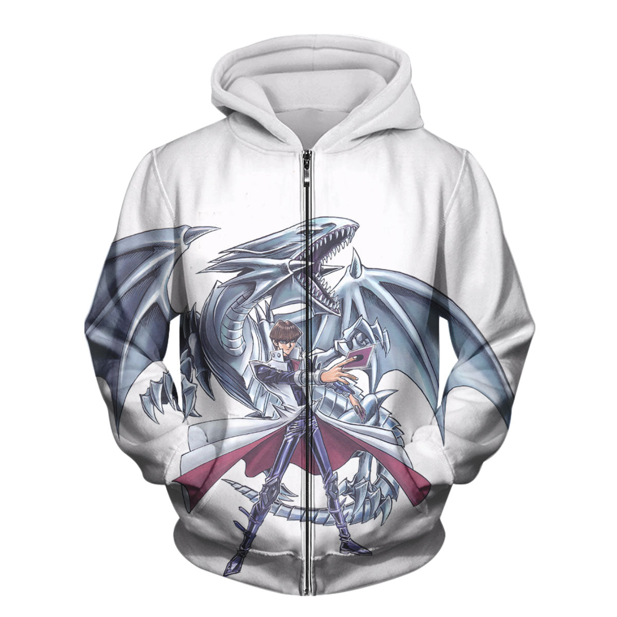 Yugioh Seto Kaiba Silver Blueeyes White Dragon Anime Apparel