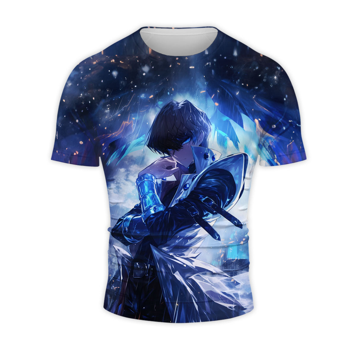 Yugioh Seto Kaiba Surrounded By Blue Glowing Aura Anime Apparel