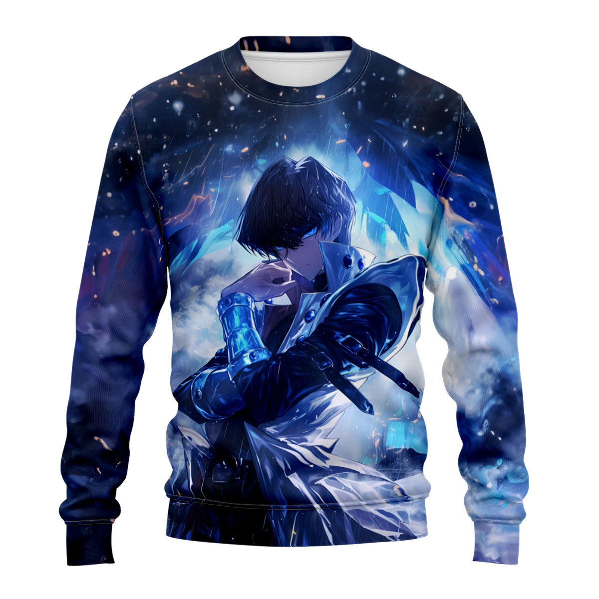 Yugioh Seto Kaiba Surrounded By Blue Glowing Aura Anime Apparel