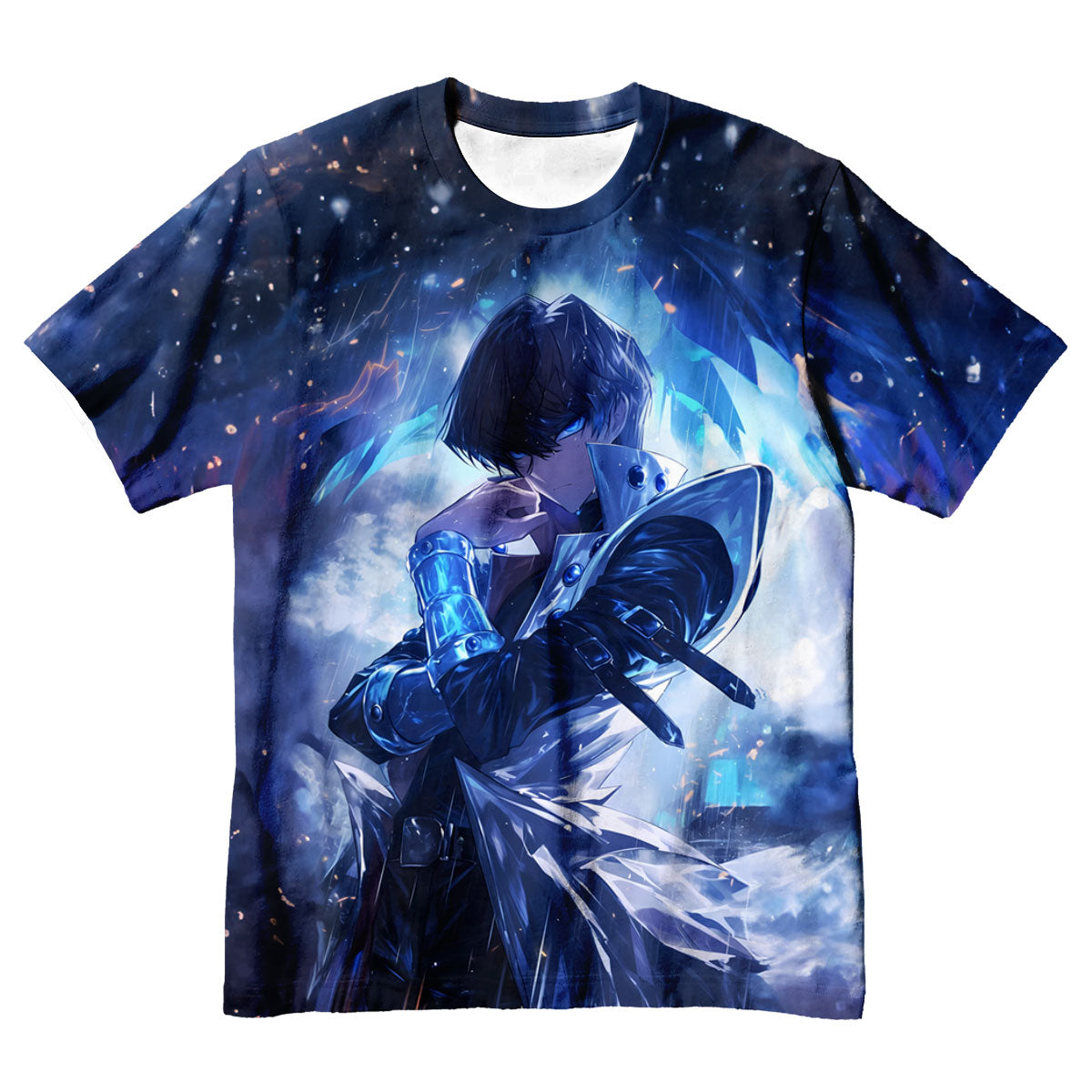 Yugioh Seto Kaiba Surrounded By Blue Glowing Aura Anime Apparel
