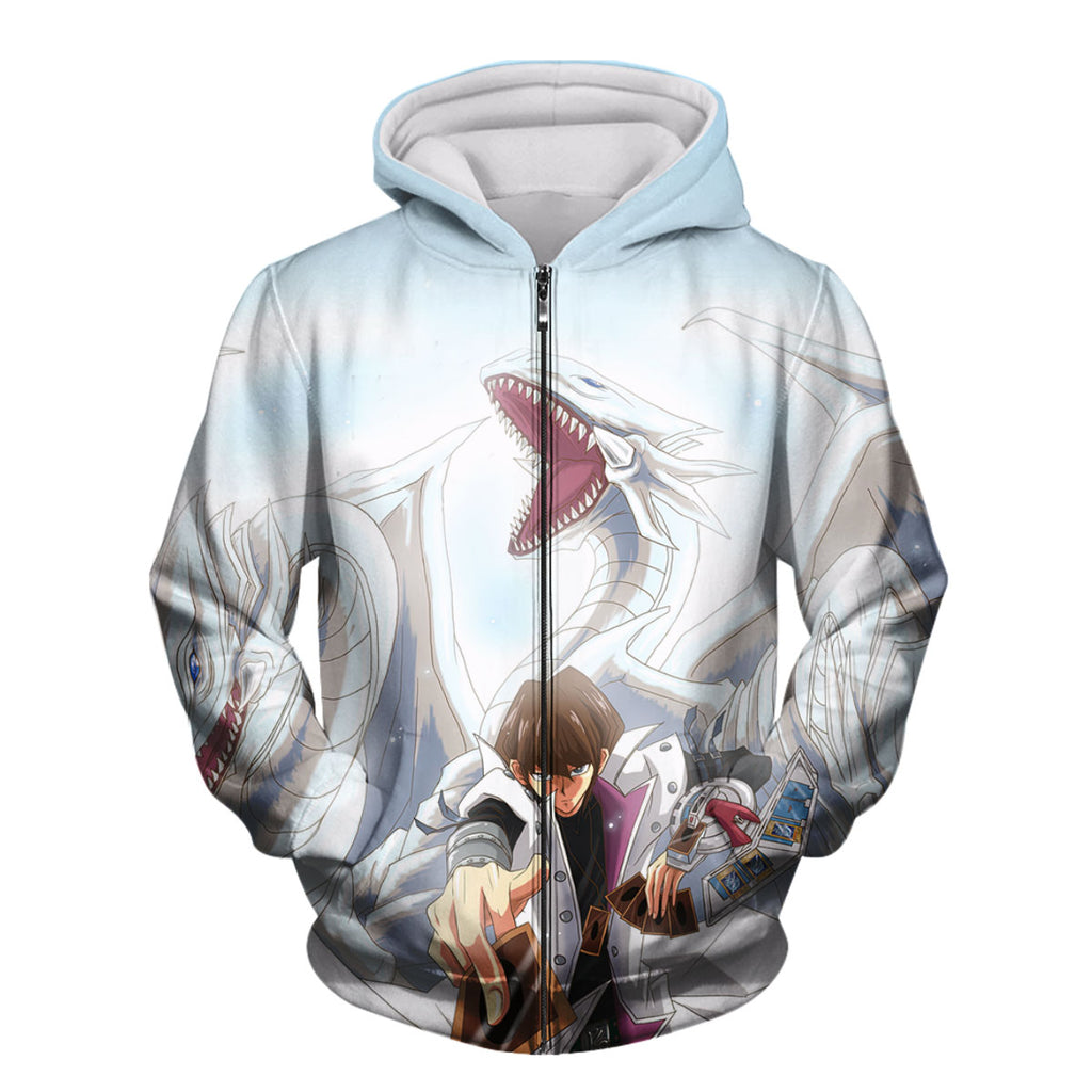 Yugioh Seto Kaiba With Blue Eyes White Dragon_1 Anime Apparel