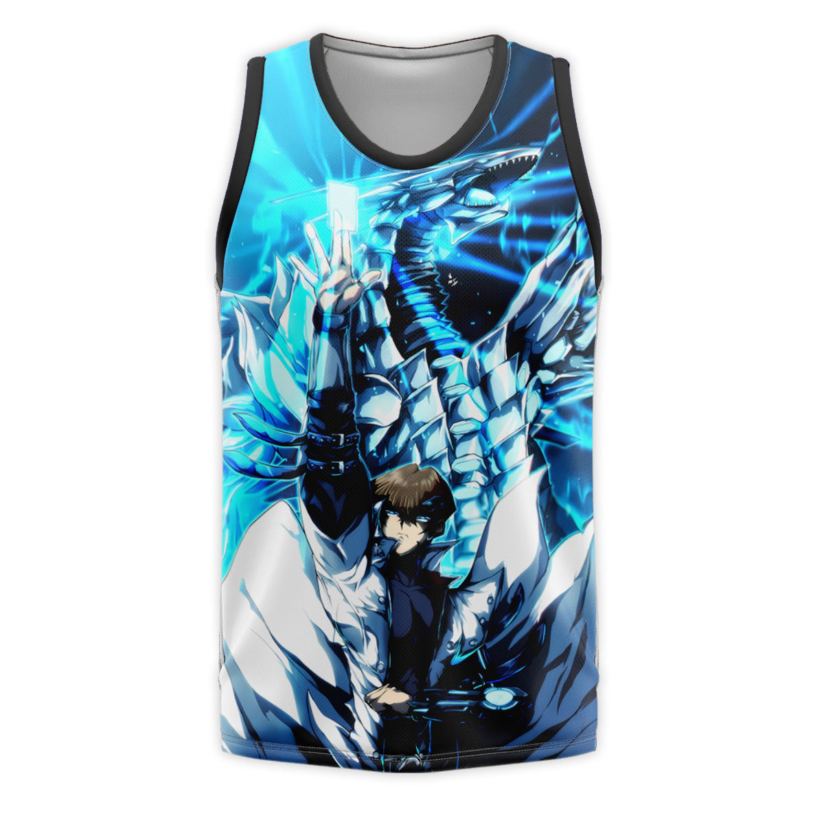Yugioh Seto Kaiba With Blue Eyes White Dragon Anime Apparel