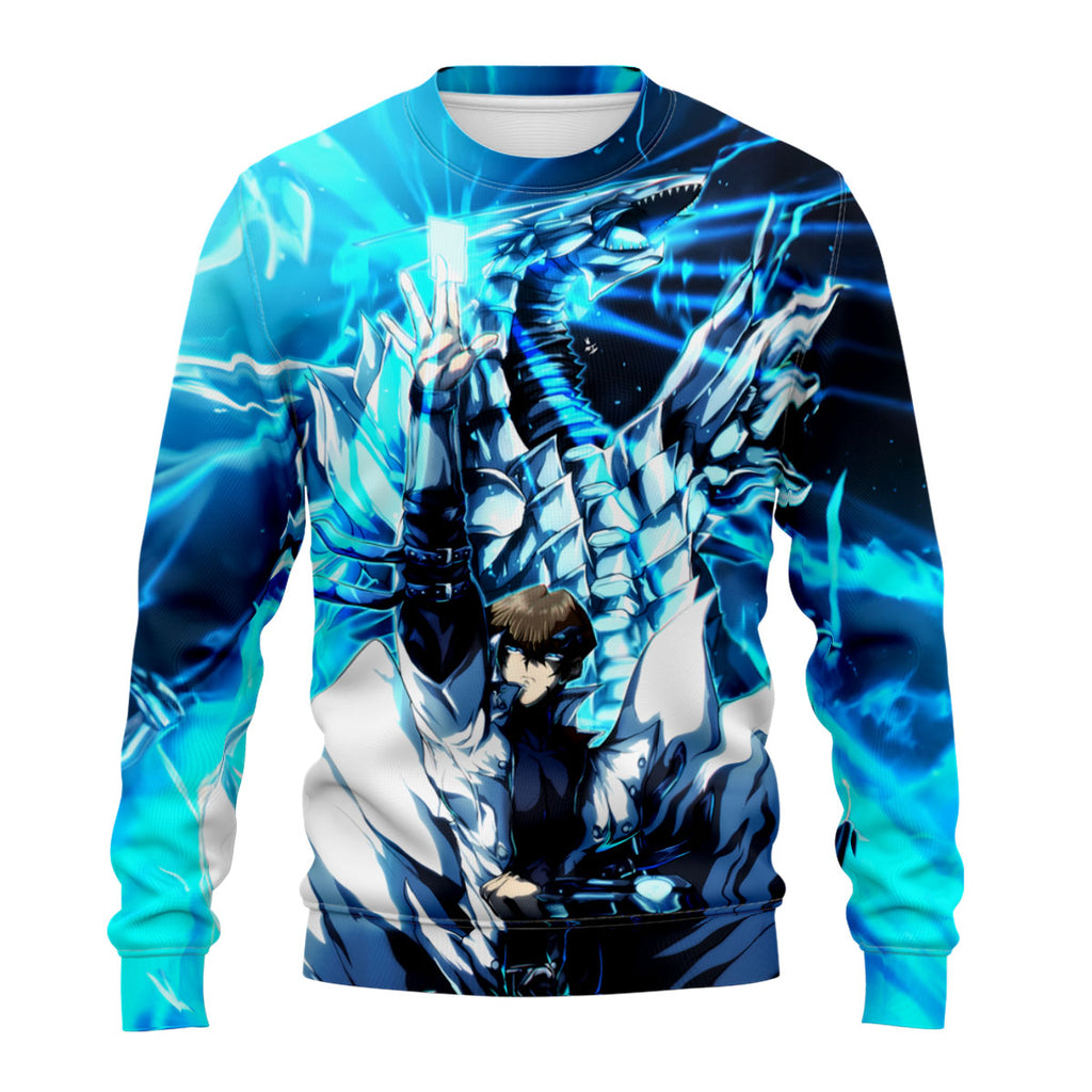 Yugioh Seto Kaiba With Blue Eyes White Dragon Anime Apparel