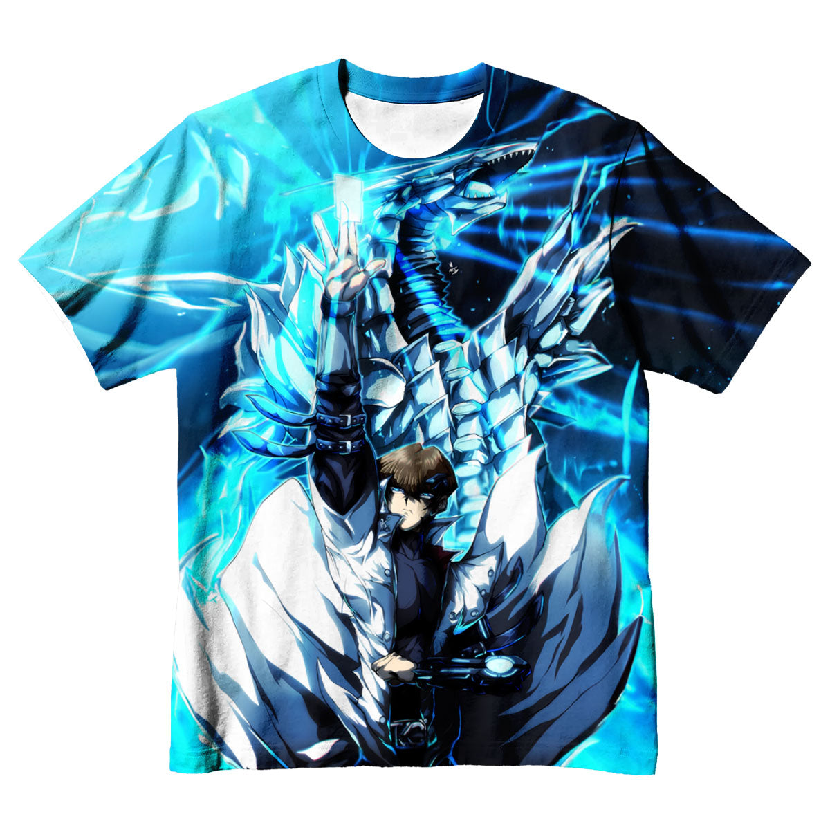Yugioh Seto Kaiba With Blue Eyes White Dragon Anime Apparel