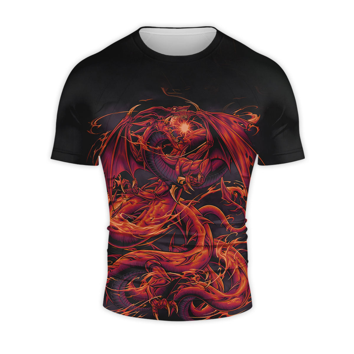 Yugioh Slifer The Sky Dragon Coiled In Crimson Aura Anime Apparel