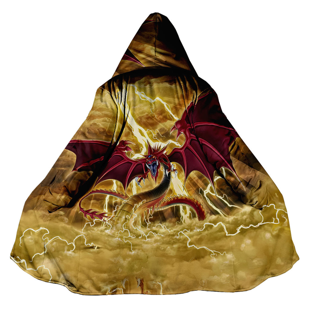 Yugioh Slifer The Sky Dragon Soaring Amidst Golden Lightning Anime Apparel
