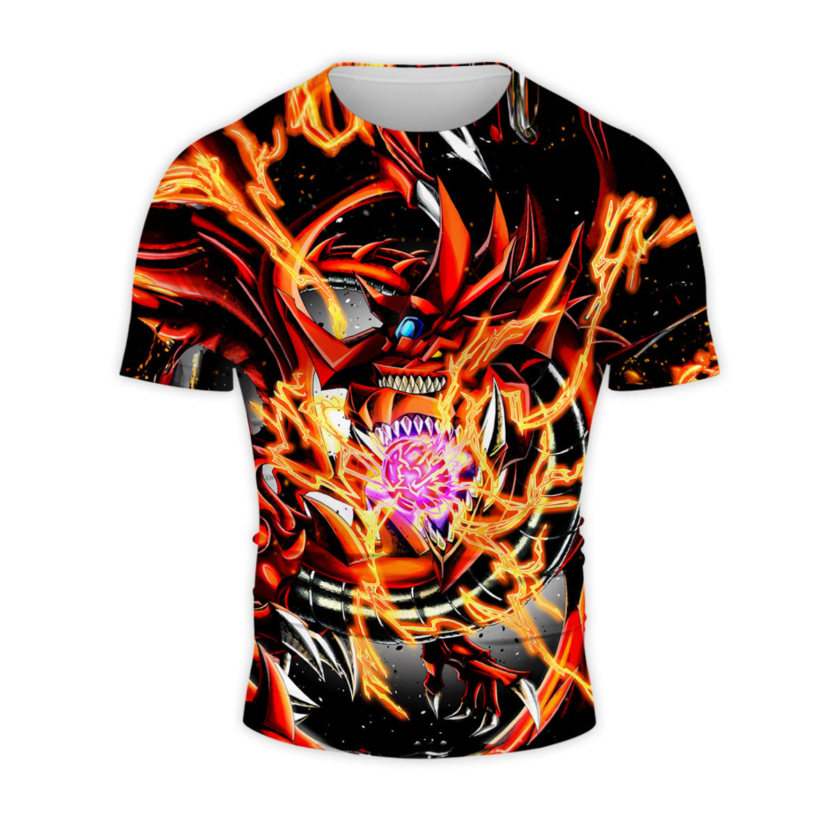 Yugioh Slifer The Sky Dragon With Red And Black Flames Anime Apparel