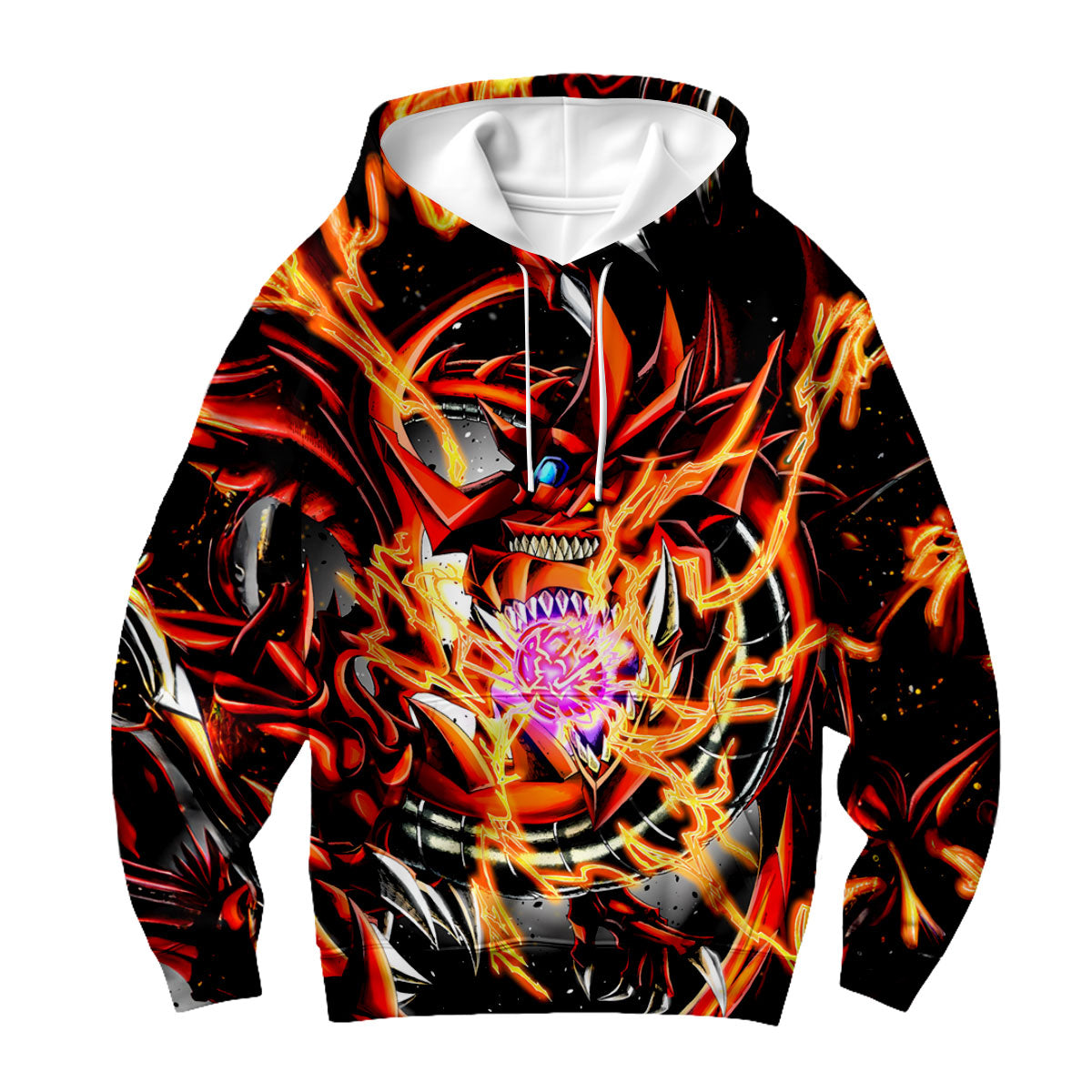 Yugioh Slifer The Sky Dragon With Red And Black Flames Anime Apparel