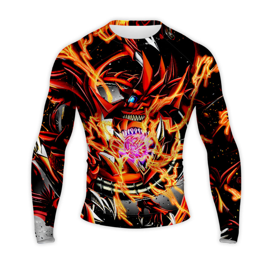 Yugioh Slifer The Sky Dragon With Red And Black Flames Anime Apparel