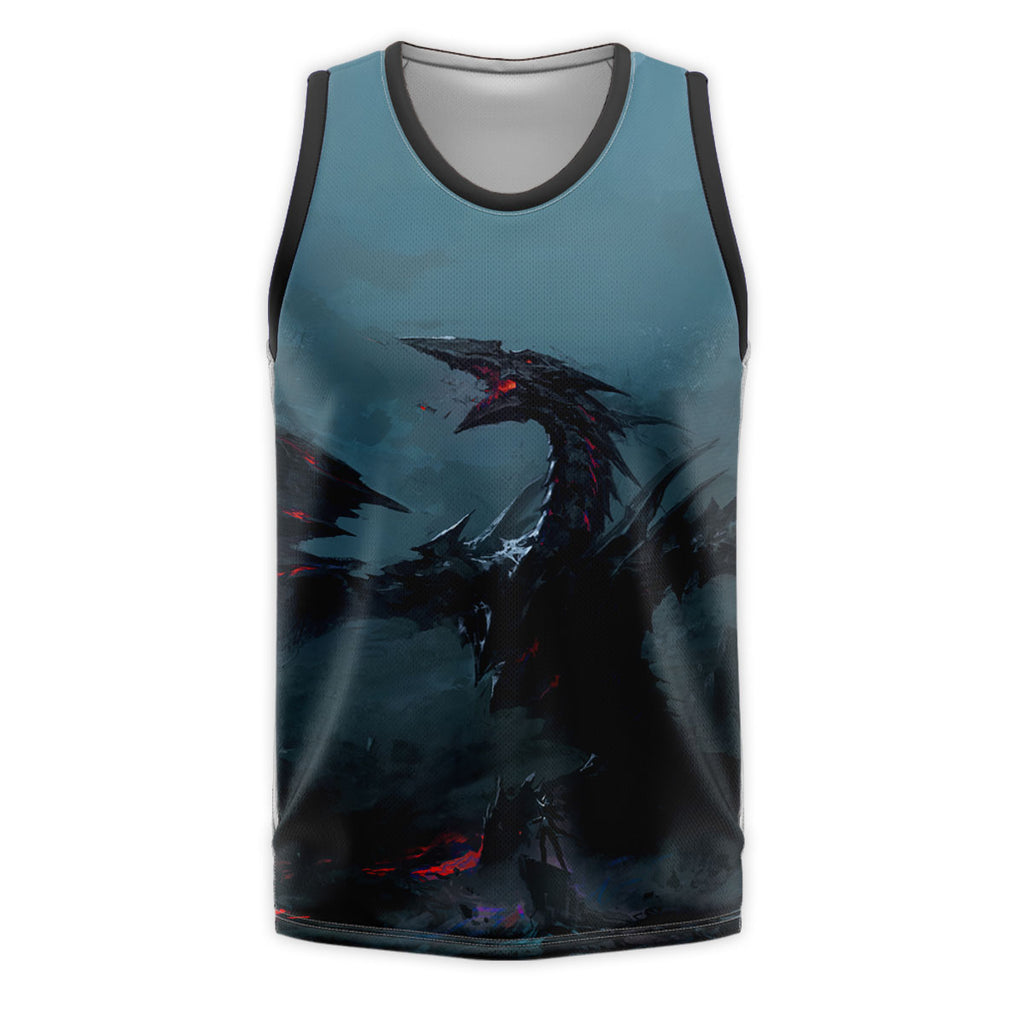 Yugioh Stardust Dragon Emerging In Dark Smoke Scene Anime Apparel