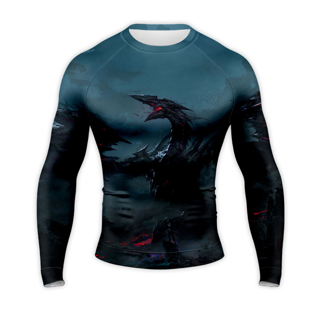 Yugioh Stardust Dragon Emerging In Dark Smoke Scene Anime Apparel