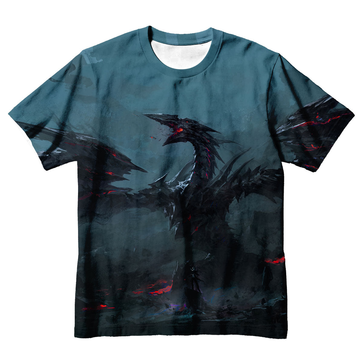 Yugioh Stardust Dragon Emerging In Dark Smoke Scene Anime Apparel