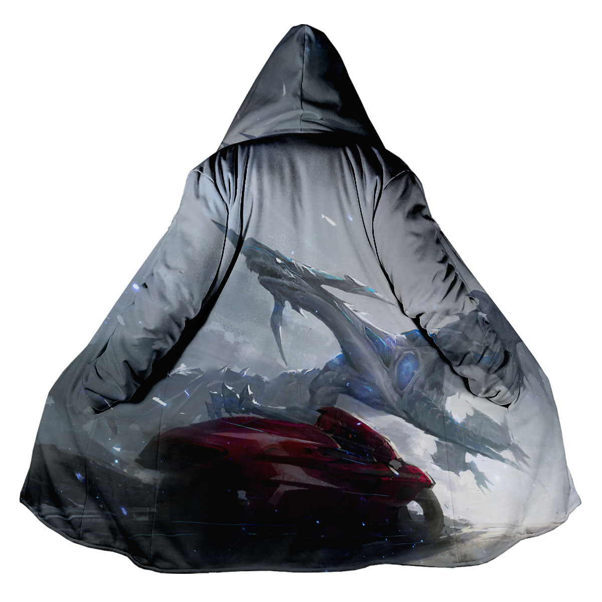 Yugioh! Stardust Dragon With Red Vehicle And Bluegray Anime Apparel