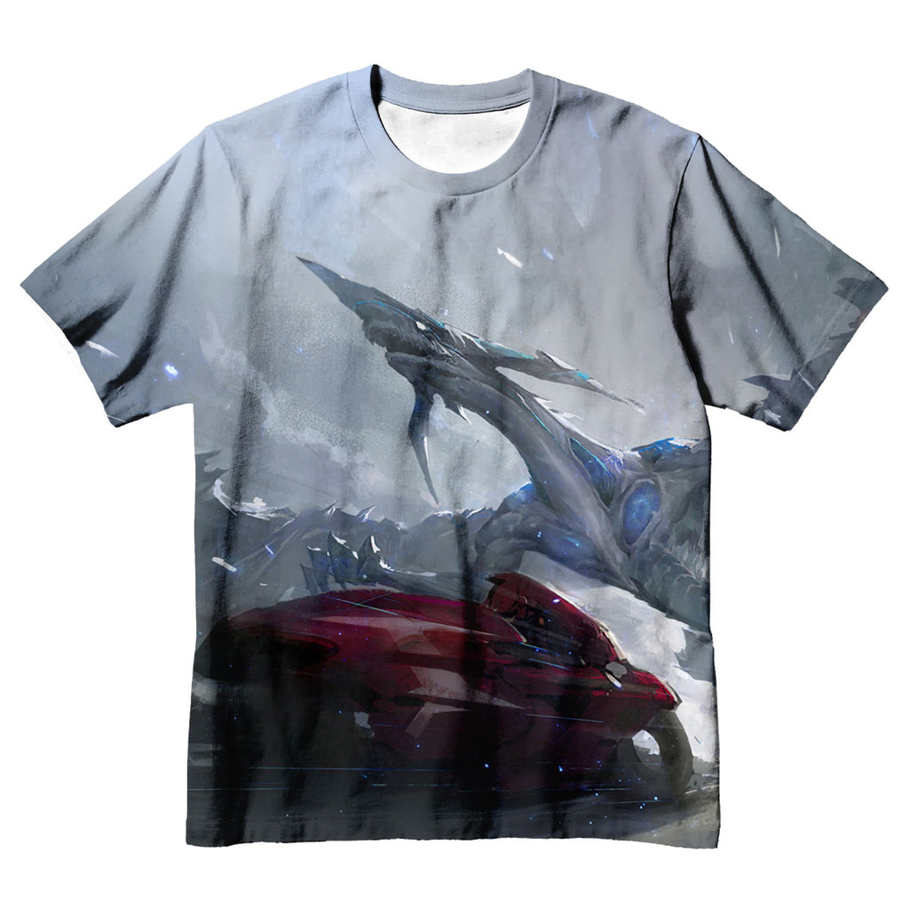 Yugioh! Stardust Dragon With Red Vehicle And Bluegray Anime Apparel