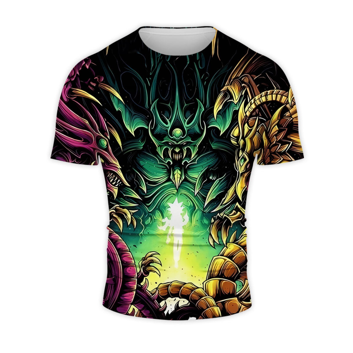 Yugioh The Three Egyptian Gods Clashing In Dark Battle Anime Apparel