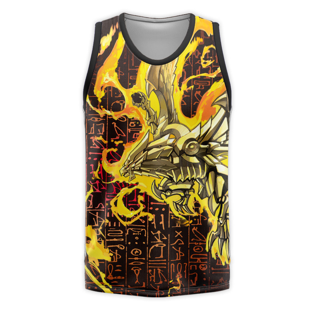 Yugioh The Winged Dragon Of Ra Surrounded By Yellow Flames Anime Apparel