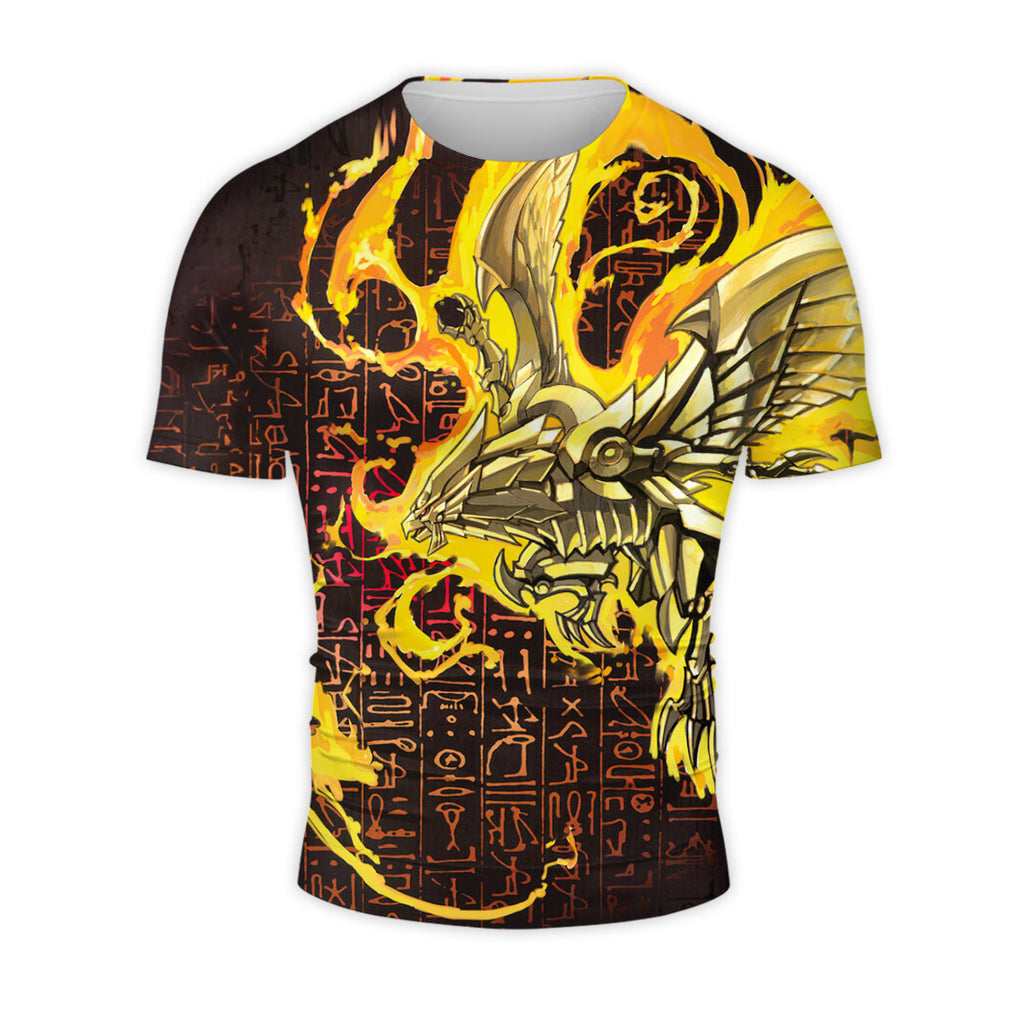 Yugioh The Winged Dragon Of Ra Surrounded By Yellow Flames Anime Apparel