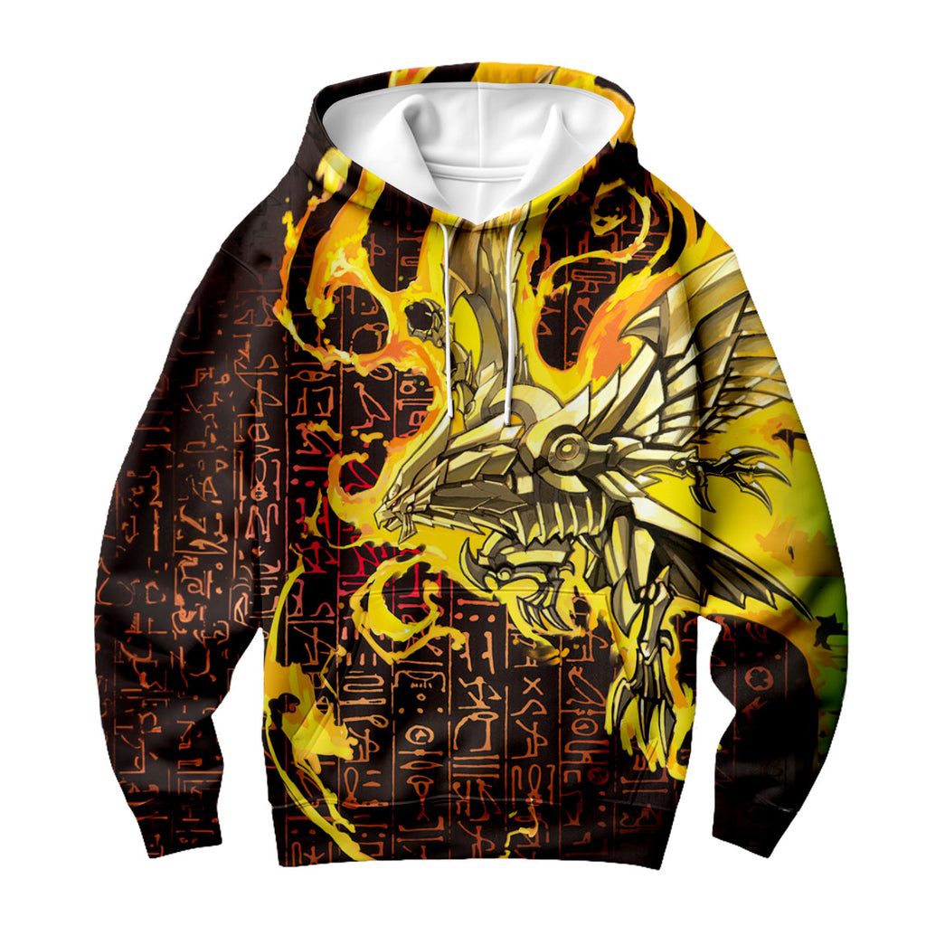 Yugioh The Winged Dragon Of Ra Surrounded By Yellow Flames Anime Apparel