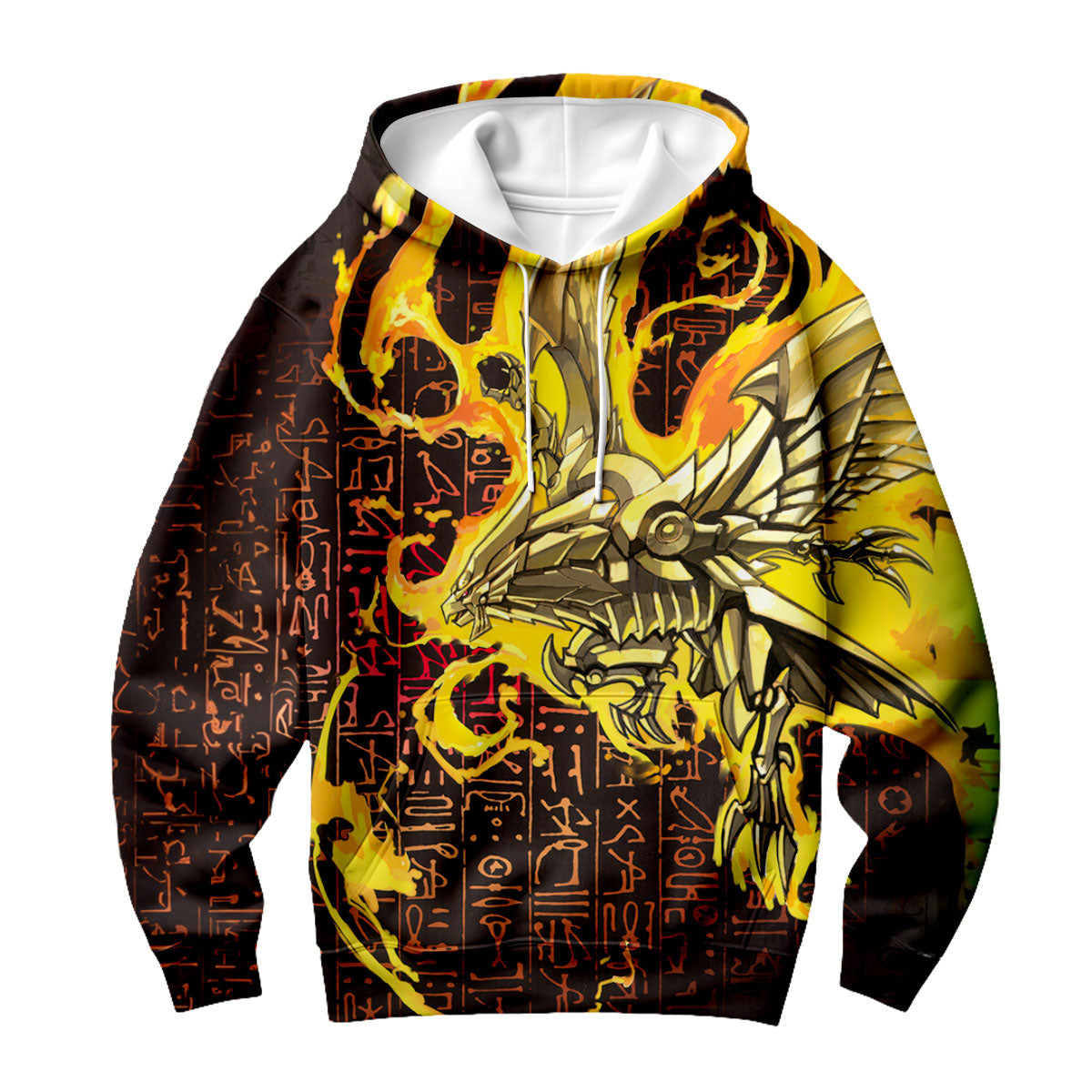 Yugioh The Winged Dragon Of Ra Surrounded By Yellow Flames Anime Apparel