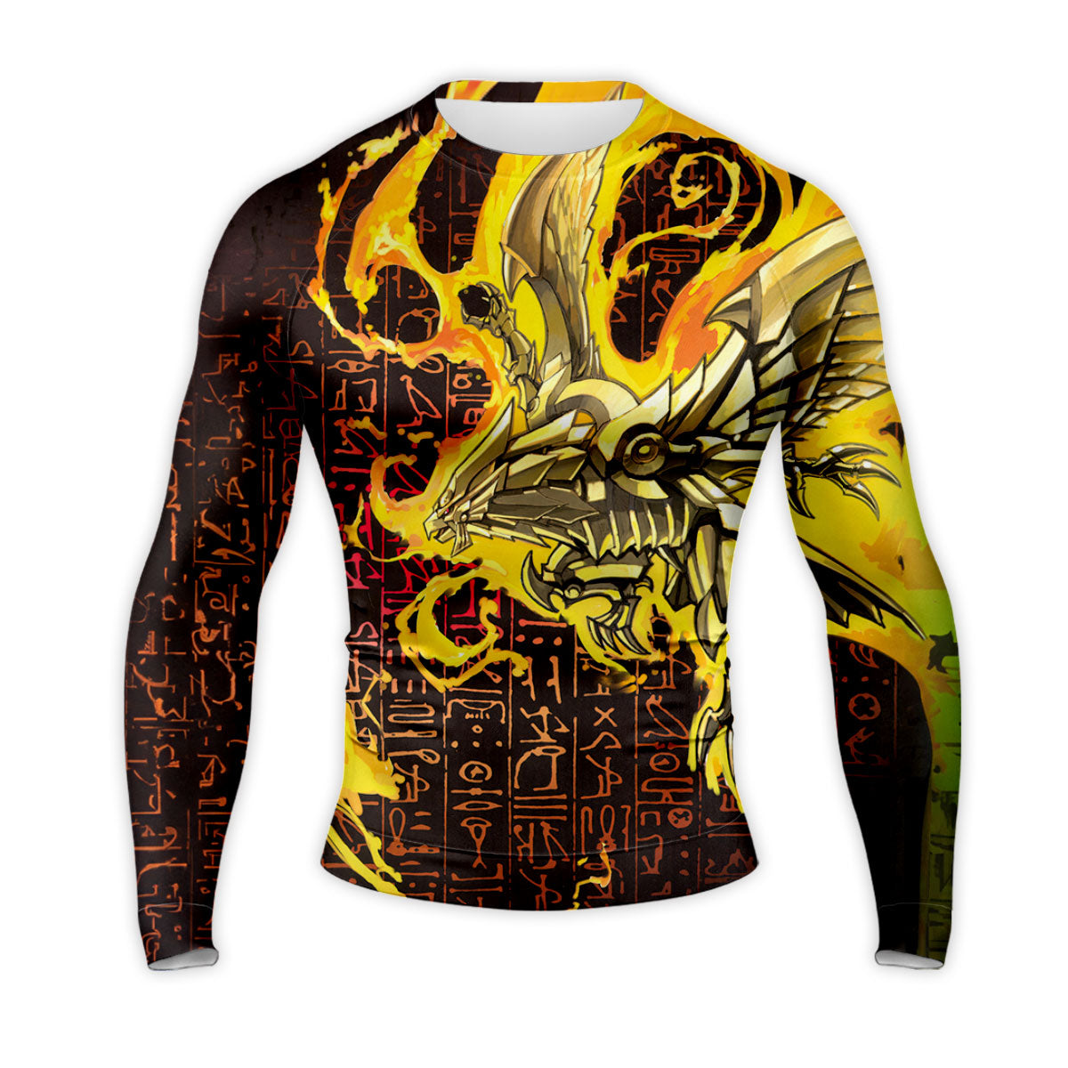 Yugioh The Winged Dragon Of Ra Surrounded By Yellow Flames Anime Apparel