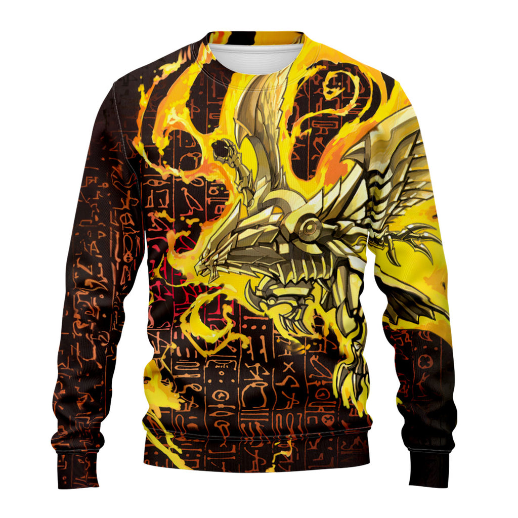 Yugioh The Winged Dragon Of Ra Surrounded By Yellow Flames Anime Apparel