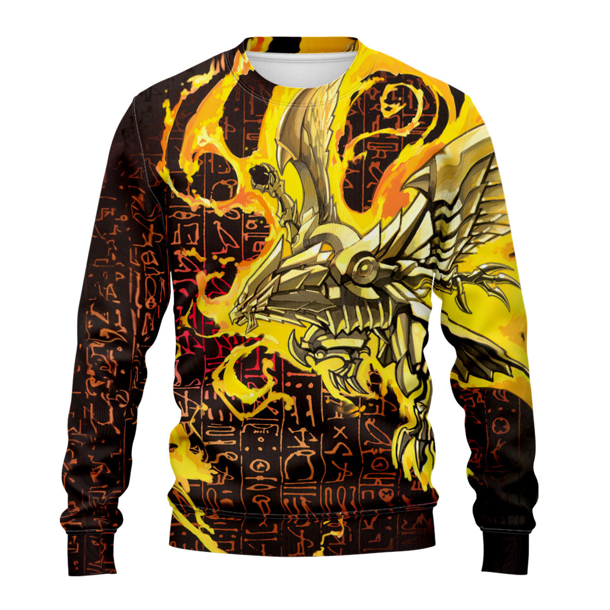 Yugioh The Winged Dragon Of Ra Surrounded By Yellow Flames Anime Apparel