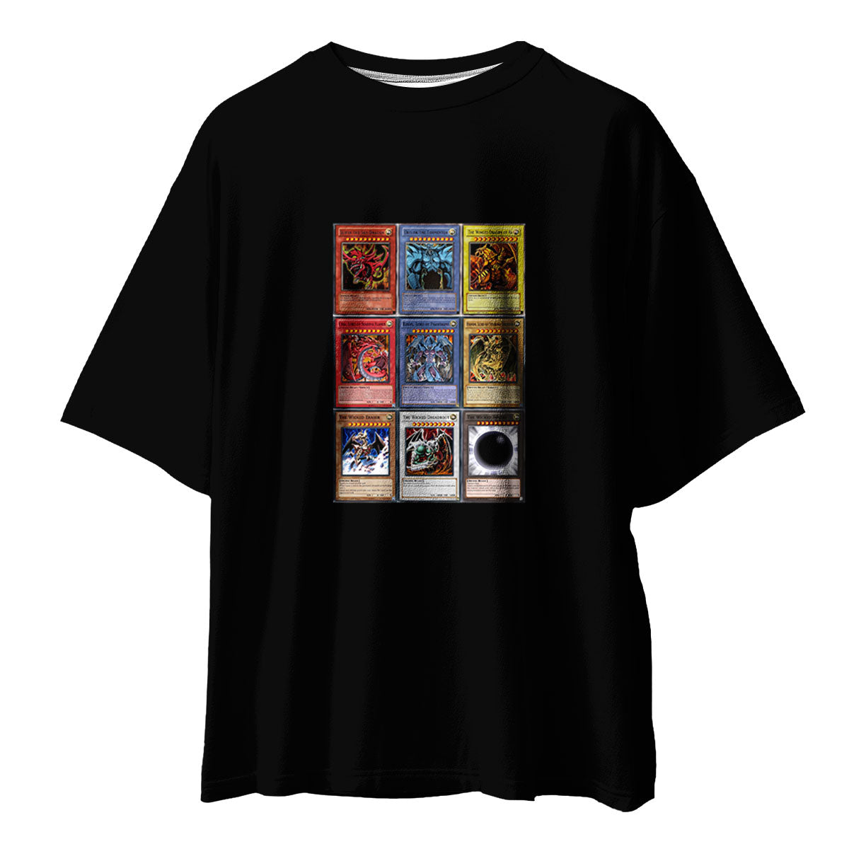Yugioh Trading Card Black Background Artwork Anime Apparel