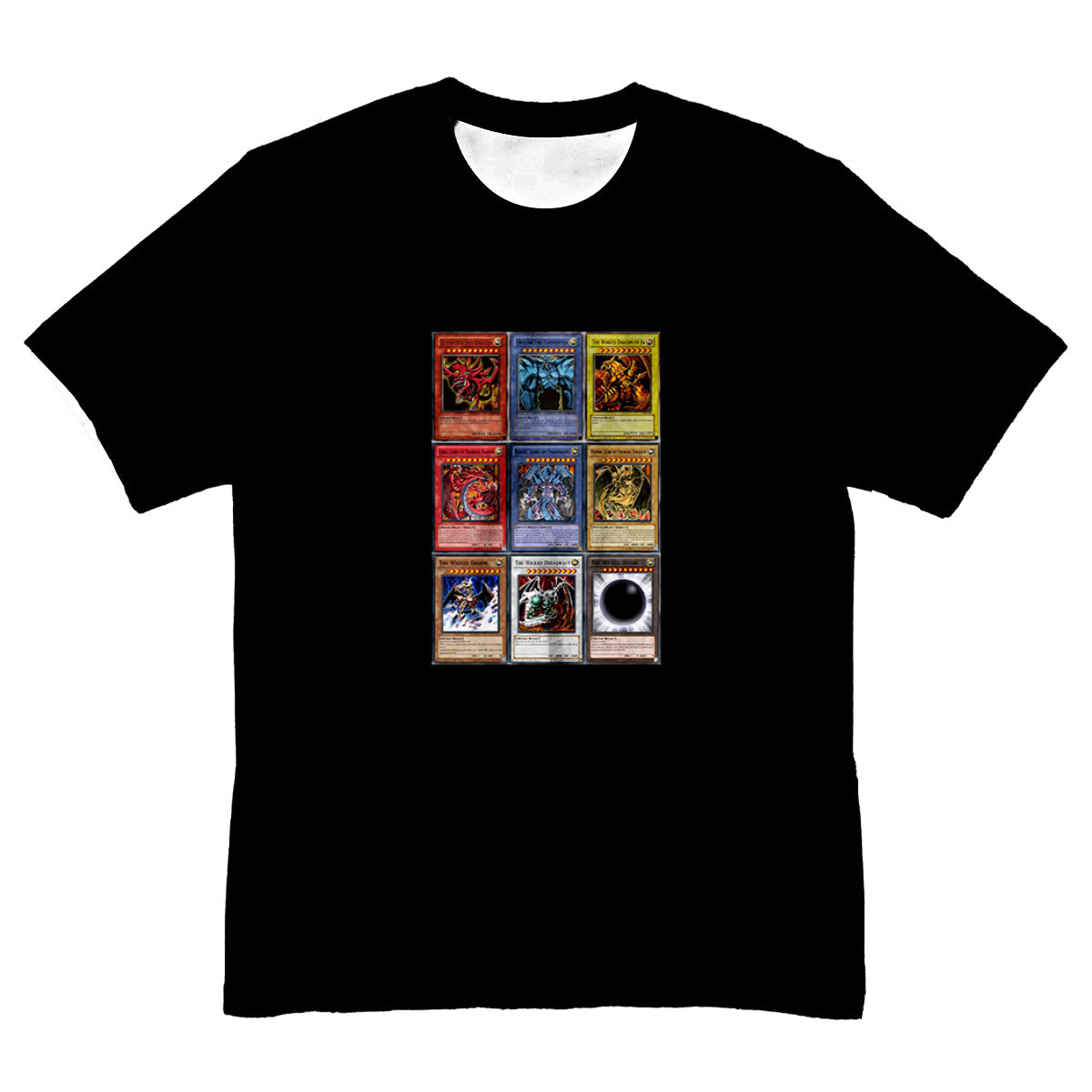 Yugioh Trading Card Black Background Artwork Anime Apparel