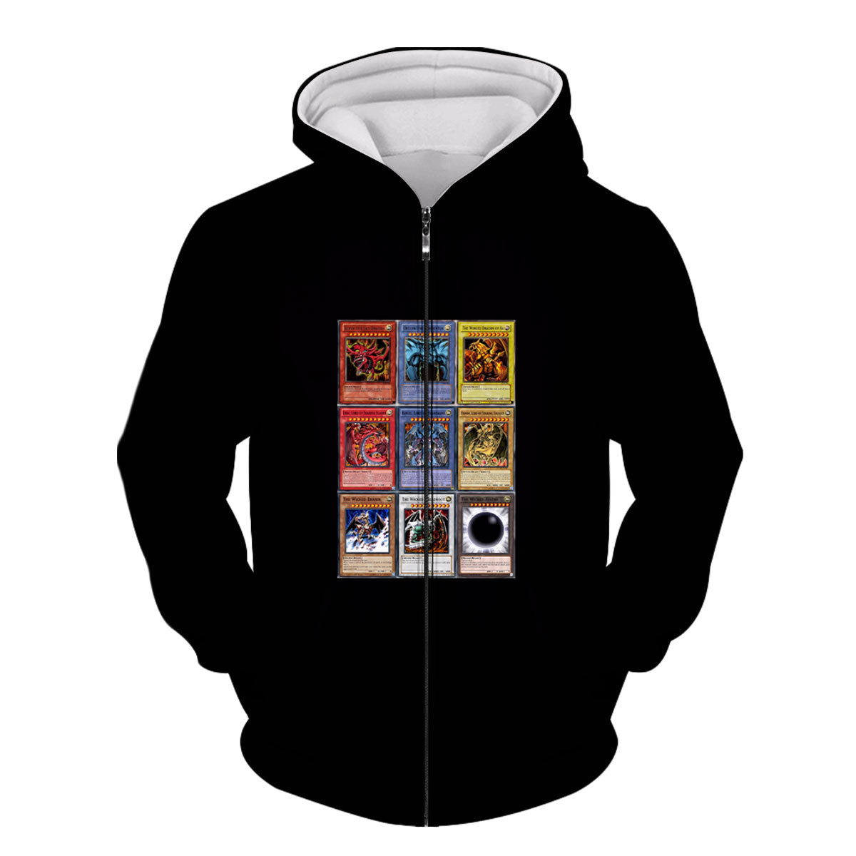 Yugioh Trading Card Black Background Artwork Anime Apparel