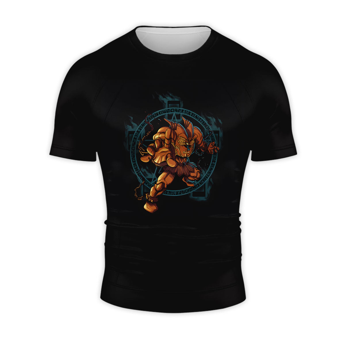 Yugioh Wicked God Standing Before Orange Emblem Anime Apparel