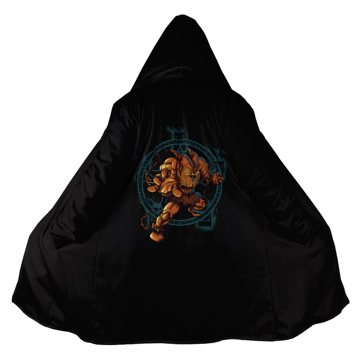 Yugioh Wicked God Standing Before Orange Emblem Anime Apparel
