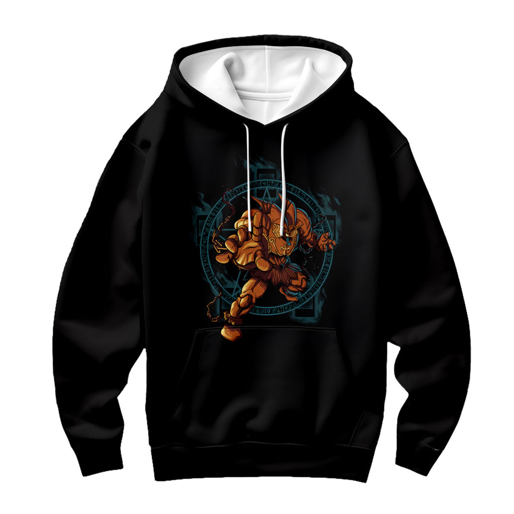 Yugioh Wicked God Standing Before Orange Emblem Anime Apparel